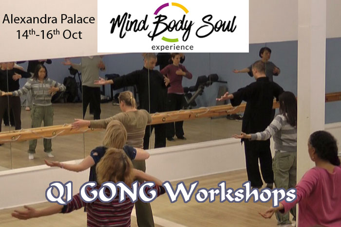 Mind Body Soul Experience 14-16th Oct 2022 Alexandra Palace - QI GONG Workshops
